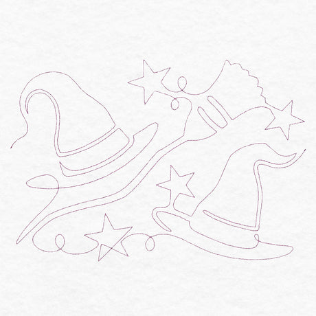 Halloween Hijinks - Witch Hats (Edge-to-Edge Quilting)