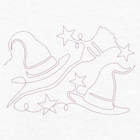 Halloween Hijinks - Witch Hats (Edge-to-Edge Quilting)