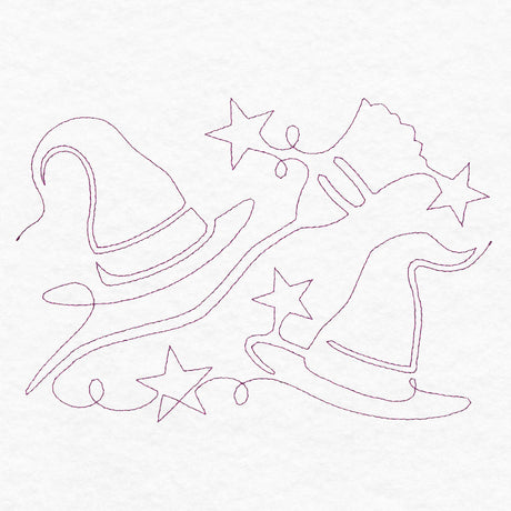 Halloween Hijinks - Witch Hats (Edge-to-Edge Quilting)