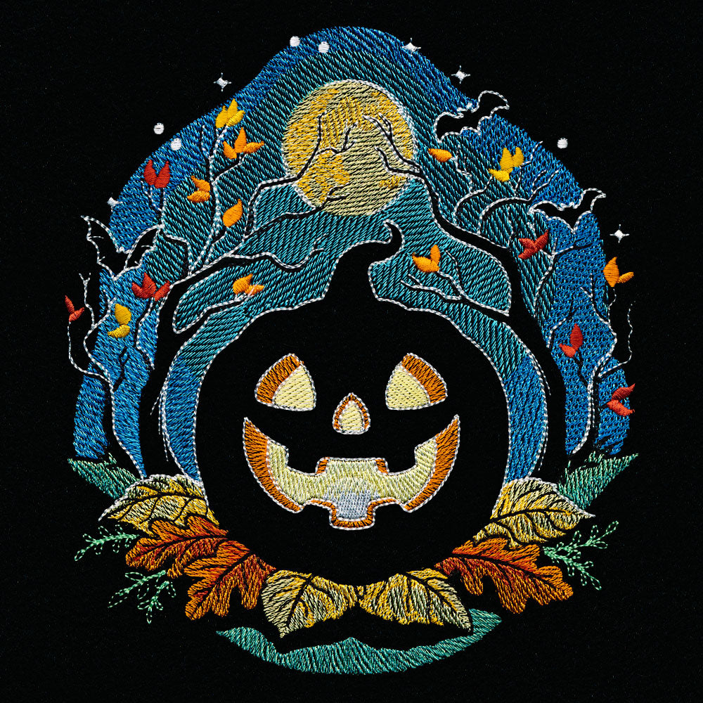 Jack o' Lantern Silhouette (Embossed)