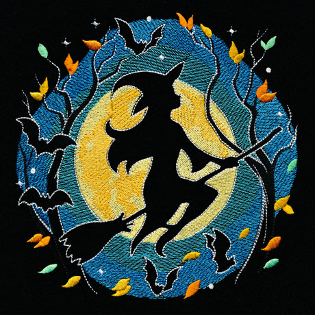 Witch Silhouette (Embossed)