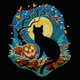Black Cat Silhouette (Embossed)