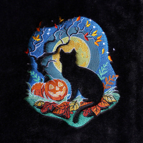 Black Cat Silhouette (Embossed)