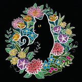 Bold Blooms Kitty (Embossed)