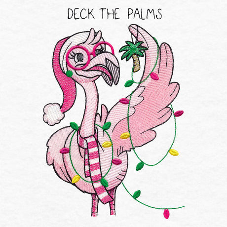 Deck the Palms Flora Flamingo