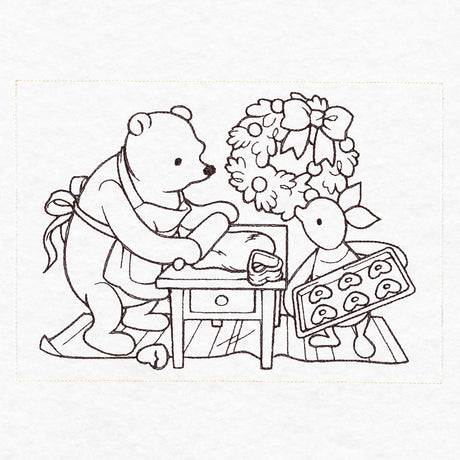 Pooh Bear and Friends at Christmas - Cookies