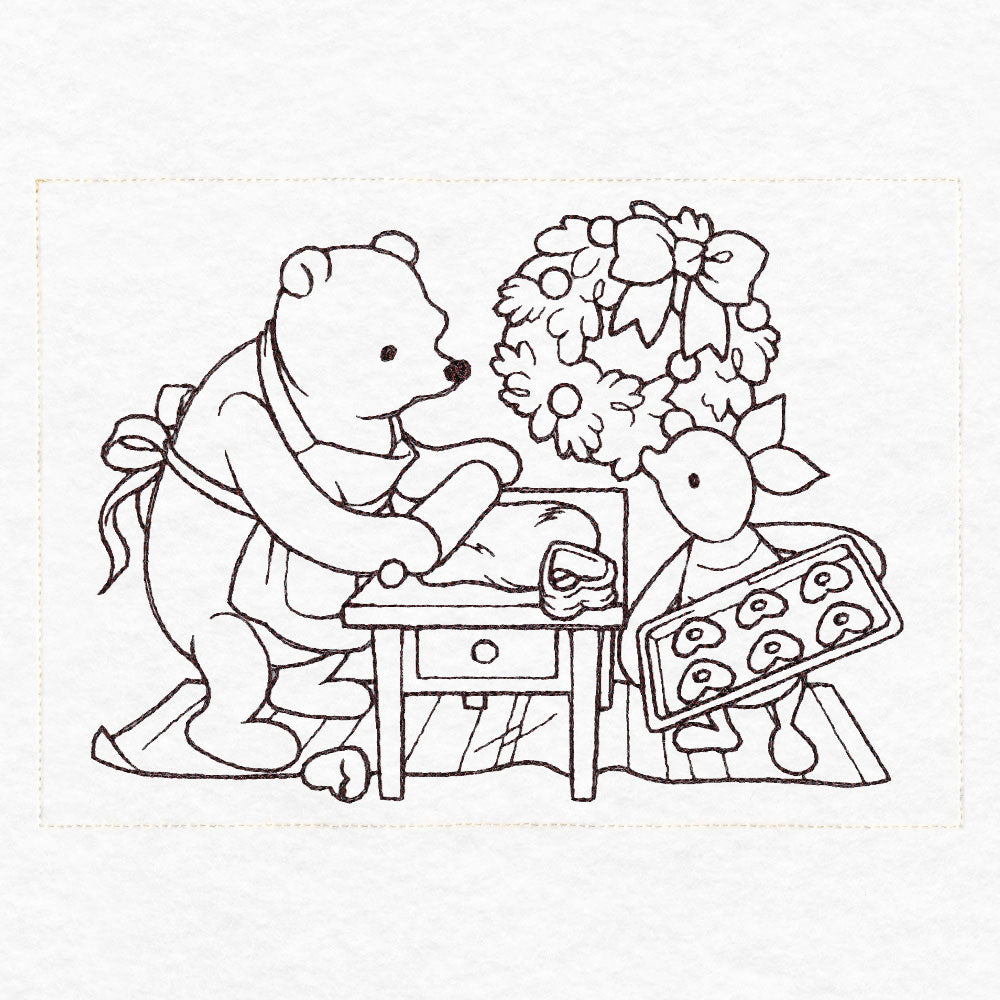 Pooh Bear and Friends at Christmas - Cookies