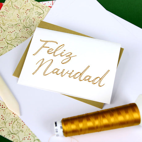Festive Sayings - Feliz Navidad (Cardstock)
