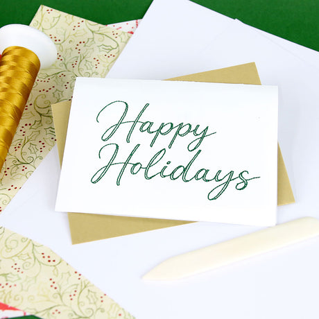 Festive Sayings - Happy Holidays (Cardstock)