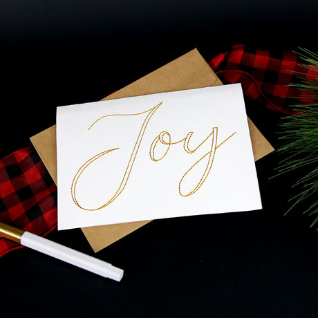 Festive Sayings - Joy (Cardstock)
