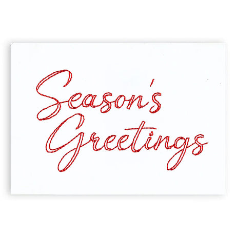 Festive Sayings - Season's Greetings (Cardstock)