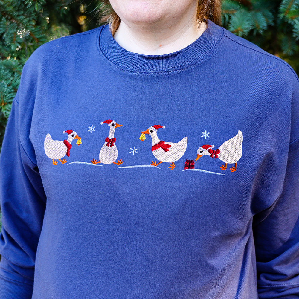 Charming Christmas Geese Border