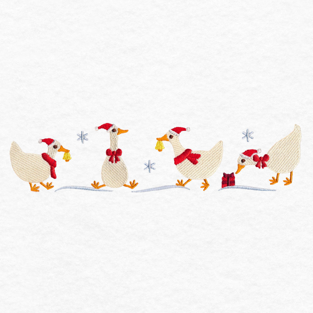 Charming Christmas Geese Border