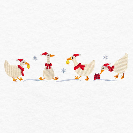 Charming Christmas Geese Border