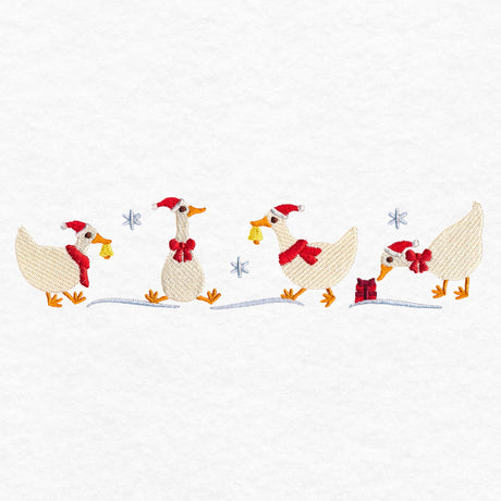 Charming Christmas Geese Border