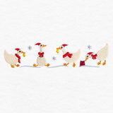 Charming Christmas Geese Border