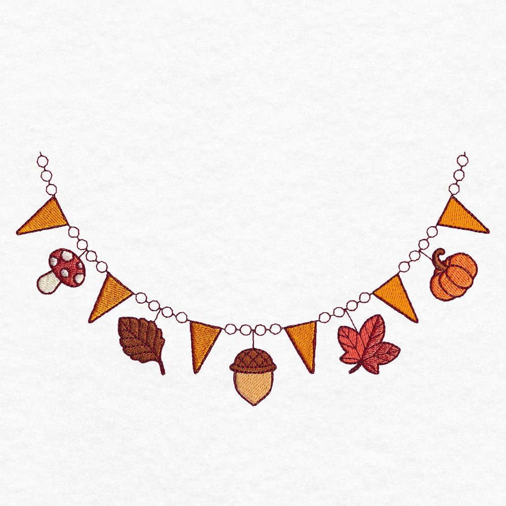 Fall Treasures Bunting Neckline