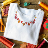 Autumn Leaves Bunting Neckline