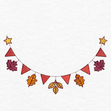 Autumn Leaves Bunting Neckline