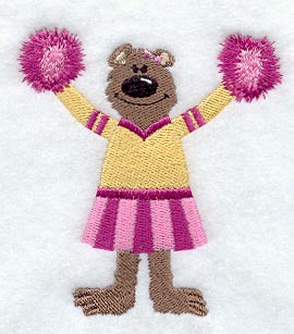 Cheerbear with Pom Poms