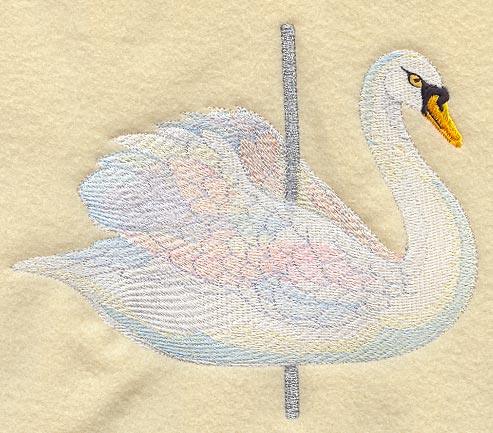 Delicate Carousel Swan