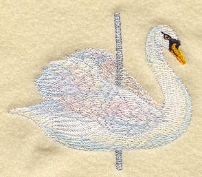 Delicate Carousel Swan