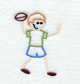 Stick Figure Football Passer