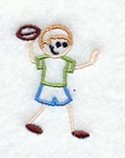 Stick Figure Football Passer