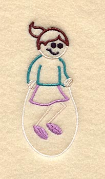 Stick Figure Jumping Rope