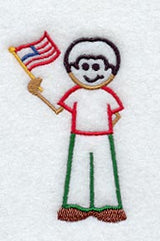 Stick Figure Patriotic