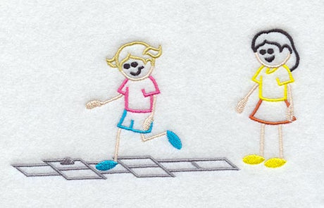 Stick Figure Hopscotch