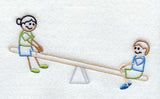 Stick Figure Teeter Totter