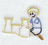 Stick Figure Sandcastle