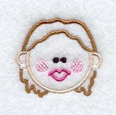 Stick Figure Face-Woman 6