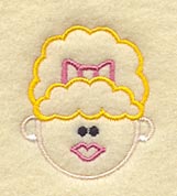 Stick Figure Face-Woman 9