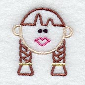 Stick Figure Face-Girl 6