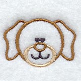 Stick Figure Face-Dog