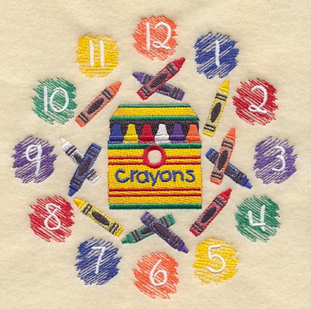 Crayon Clock