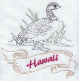 Hawaii - Nene (Redwork)