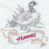 Hawaii - Nene (Redwork)