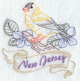 New Jersey - Eastern Goldfinch (Redwork)