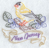 New Jersey - Eastern Goldfinch (Redwork)