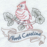 North Carolina - Cardinal (Redwork)