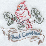 North Carolina - Cardinal (Redwork)