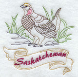 Saskatchewan - Sharp-Tailed Grouse (Redwork)