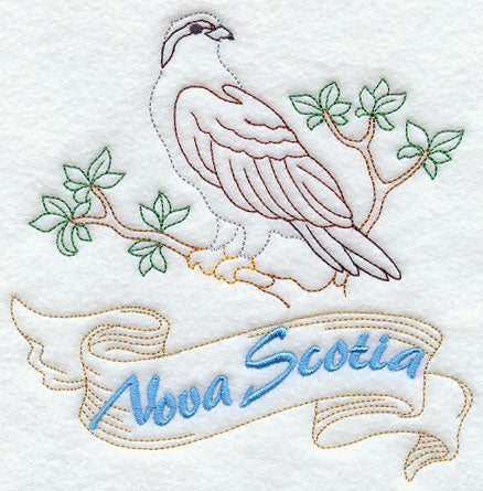 Nova Scotia - Osprey (Redwork)
