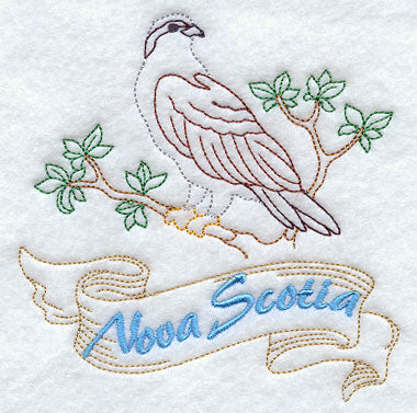 Nova Scotia - Osprey (Redwork)