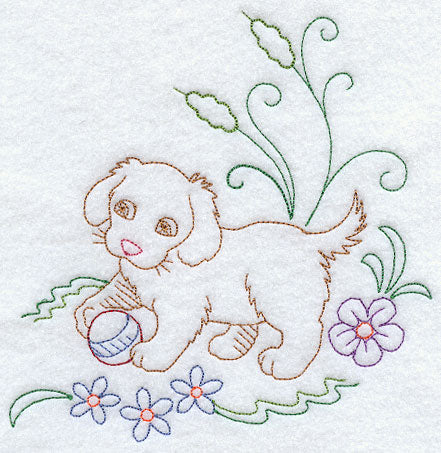 Sweet Dreams Puppy Corner - Facing Left