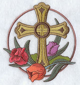 Cross and Tulips