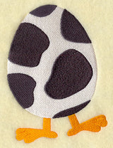 Easter Egg in Cow Print